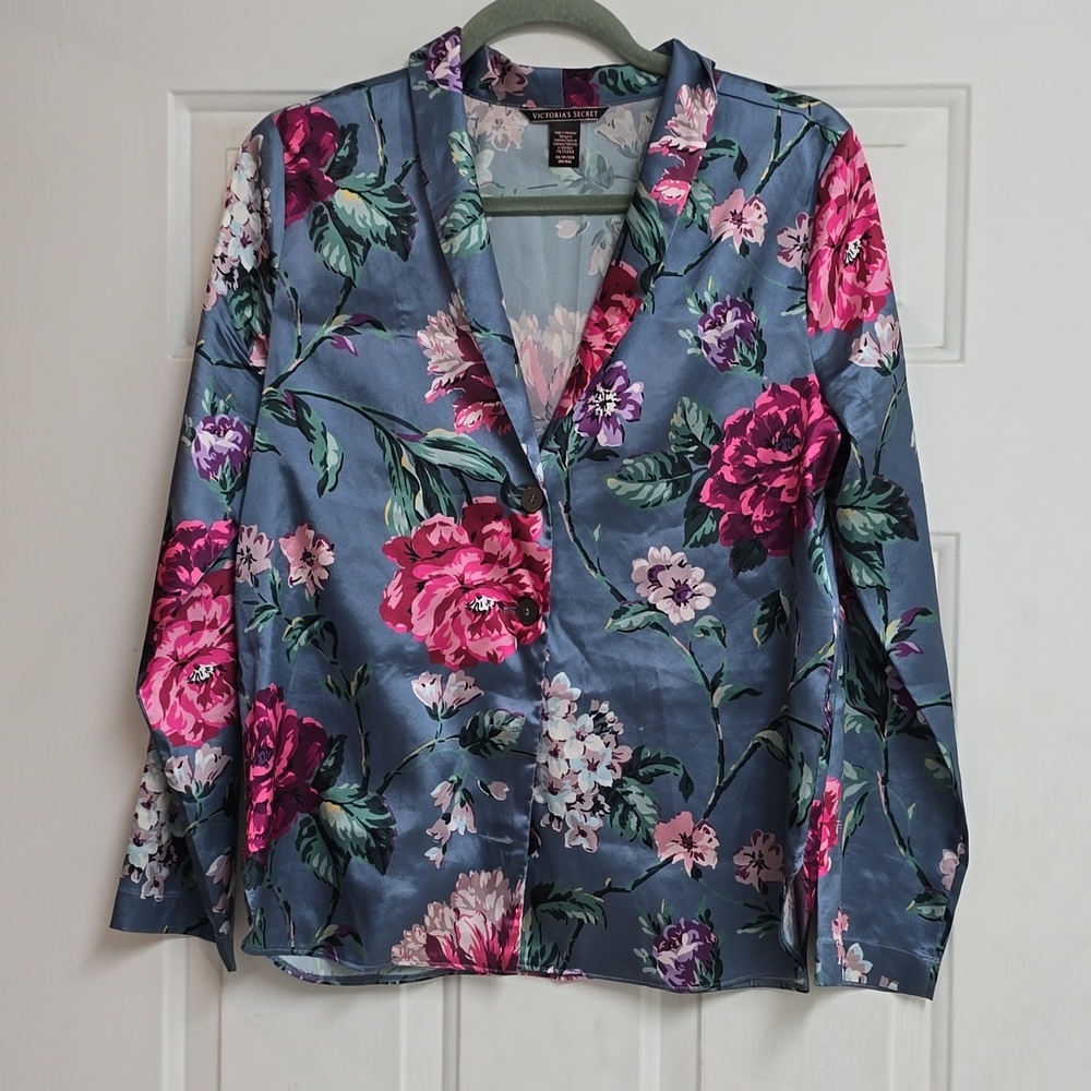 SET Victoria’s Secret Floral Satin Sleep Top and Shorts